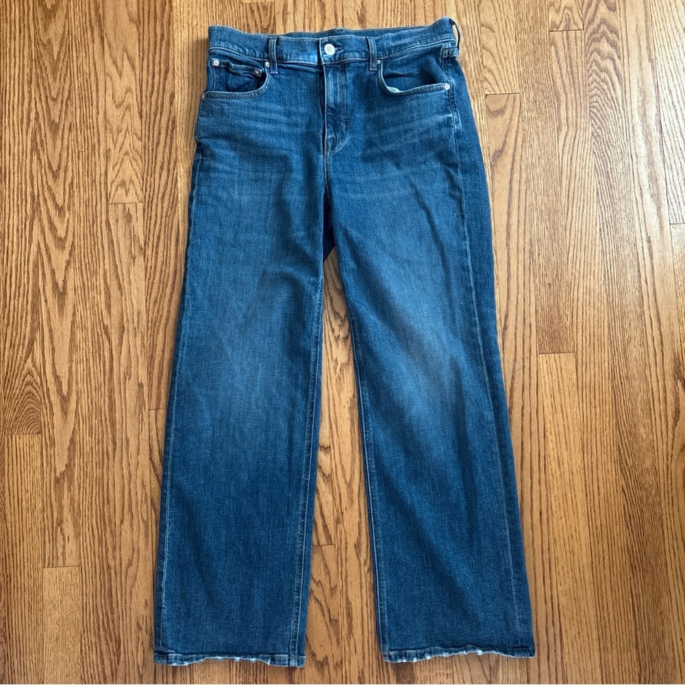 AYR The Secret Sauce Jeans Womens Size 31S Blue High Rise Straight Leg USA Made